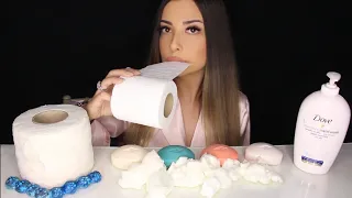 TUVALET KAĞIDI YEDİM | Yenilebilir Tuvalet Kokusu, Sabun, Köpük | TÜRKÇE ASMR MUKBANG