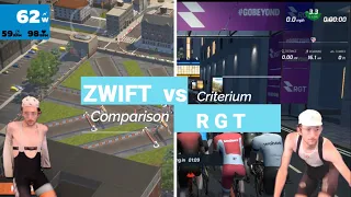 Zwift Vs RGT - Crit Comparison