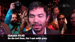 Pacquiao shares Bible verse he's focused on going into fight