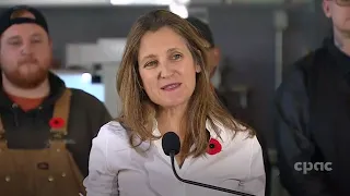 Deputy PM Chrystia Freeland on economic statement, federal-provincial relations – November 9, 2022