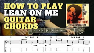 🎸 Lean On Me Bill Withers Guitar Chords and Tab