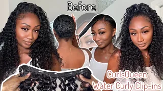 Clip-in’s on Cornrows? Curlsqueen Water Wave Clip-in’s install | Blending & Styling
