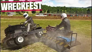 Гонки на ГАЗОНОКОСИЛКАХ и ПРОСТО ДЕРБИ - Wreckfest