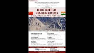 Live Video: IMPRI Webinar on Border Disputes in Sino-Indian Relations: Past, Present and Prospects