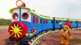 🛑 Bogie Separate from Fast Train Cartoon - Lego City Train Cartoon - Choo choo train kids videos