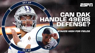 What does Dak NEED to do against the 49ers DEFENSE? + Last straw for Justin Fields? 👀 | Get Up