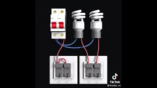 Проходной выключатель. Схема подключения, Connection diagram, Pass-through switches