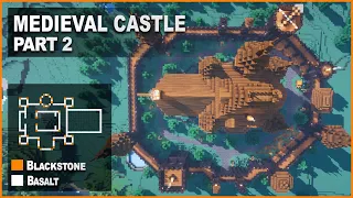 Minecraft: How to build a Blackstone Medieval Castle Part 2 | Tutorial