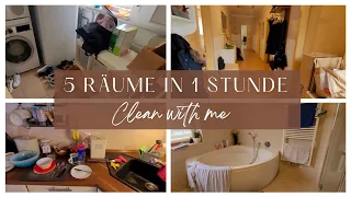 Ist das zu schaffen? | 5 Räume in 1 Stunde aufräumen | Clean with me | Aufräummotivation |❤️