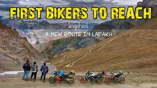 FIRST BIKERS TO REACH LINGSHED 😱 New Route In Ladakh