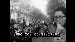 Corteo studenti - Torino, 24 aprile 1968