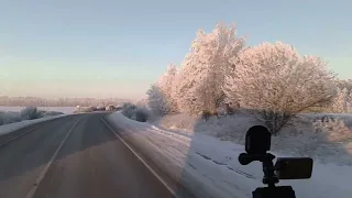 Замёрзла солярка. Еду в Пермь через Киров.