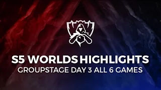 Day 3 Worlds Highlights | S5 LoL World Championship 2015 All Games All Highlights