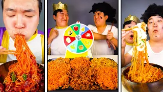 Spicy food challenge | 6 Types of Buldak Fire Noodles with funny ASMR Mukbang! collection