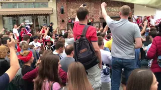 England Fans singing 2018 World Cup anthem on Nikolskaya Street