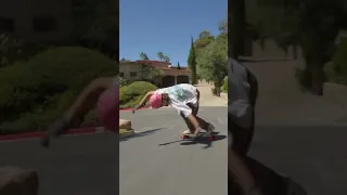 Almost ran over the board…. #skateboarding #skate #downhill