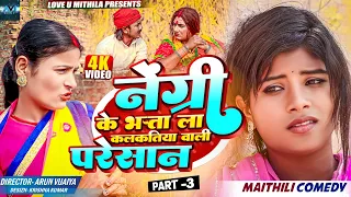 नेंग्री के भत्ता ला कलकतिया वाली परेसान // PART 3 // MAITHILI COMEDY 2024 //  LOVE U MITHILA //