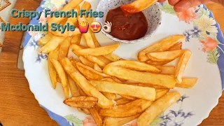 Perfect Crispy Mcdonald style french fries|with easy tricks & tips|quick recipe