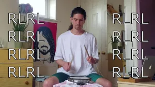 Single Stroke Roll 120-210bpm BLAST BEAT BUILDER 1/3 [drum play along practice pad routine exercise]