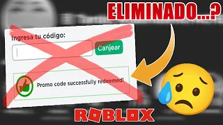 ROBLOX YA ELIMINÓ LOS PROMOCODES PARA SIEMPRE POR ESTO...?😐