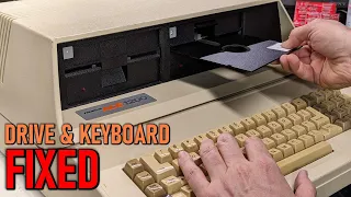 Fixing two stubborn 5 1/4" disk drives (and a bad keyboard)