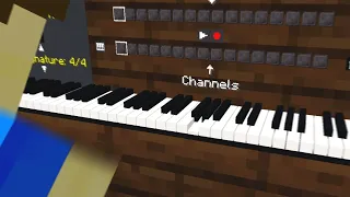I Added a Working Piano to Minecraft w/ Recording!