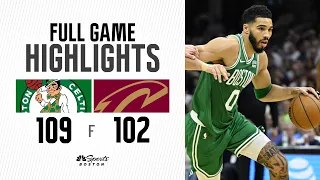 FULL GAME HIGHLIGHTS: Celtics get the 109-102 win in Cleveland, take commanding 3-1 series lead