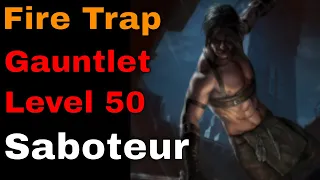 Gauntlet Fire Trap Saboteur Leveling 1 to 50 [3.20 PoE]