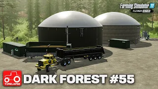 BUILDING A BIO GAS PLANT!! FS22 Timelapse Dark Forest Ep 55