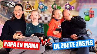 PAPA en MAMA vs. DE ZOETE ZUSJES! [Samen Gamen Met Onze Ouders] ♥DeZoeteZusjes♥