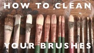 Art Materials - How to Clean Your Paint Brushes