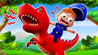 Baby Police VS. T-Rex - T-Rex Dinosaur Song - Funny Songs & Nursery Rhymes - PIB Little Song