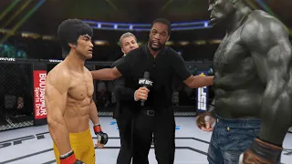 Bruce Lee vs. Incredible Hulk - EA Sports UFC 4 - Epic Fight 🔥🐲