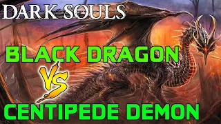 Dark Souls - Black Dragon Kalameet VS. Centipede Demon!