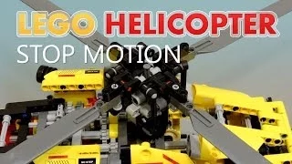 Lego Helicopter 9396 Stop Motion Build