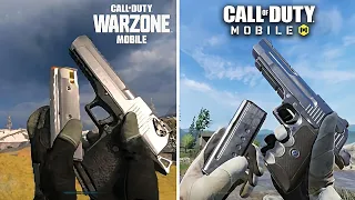 Warzone Mobile vs. Call of Duty Mobile - Weapons sound and Animation Comparison