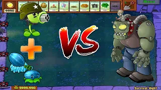 PVZ HACK | GATLING-PEA AND WINTER-MELON VS DR.ZOMBOSS