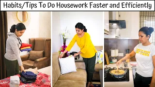 12 Great Habits To Do Housework Faster and Efficiently | Tips To Manage Home