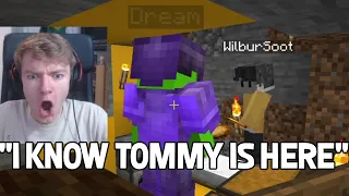 Dream find TommyInnit secret base under Technoblade house while he hides