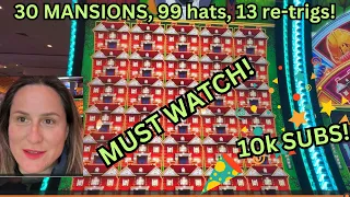 FULL SCREEN of MANSIONS! Huff n’ EVEN more Puff Rollercoaster! Long battle! MIRACLE MASSIVE JACKPOT!