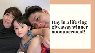 We’re back! Day in a life vlog + giveaway winner announcement!