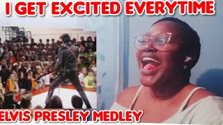 FIRST TIME REACTING TO ELVIS PRESLEY MEDLEY/ reaction