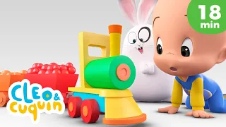 Learn the colors with Cuquin's Magic Train 🚂🌈 | Educational videos with Cleo and Cuquin