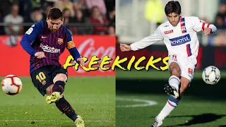Leonel Messi VS Juninho pernambucano • The Art of Freekicks