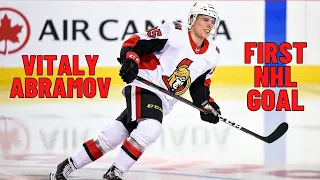 Vitaly Abramov #85 (Ottawa Senators) first NHL goal Oct 10, 2019