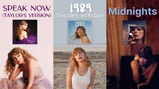 Taylor Swift 2023 Album Battle | Speak Now VS 1989 VS Midnights