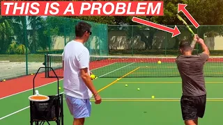 Two-Handed Backhand Swing Path Correction and more | 3.5 NTRP Tennis Lesson