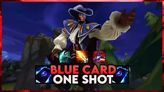 TWISTED FATE BLUE CARD ONE SHOT BUILD | Season 13 AP Twisted Fate Mid