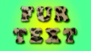 How to Create Fur Text in Photoshop | Photoshop Text Effects | Photoshop Tutorials By Leena Jain