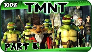 TMNT (2007 Movie Game) Walkthrough Part 8 - 100% (X360, PC, PS2, Wii) Foot Trail